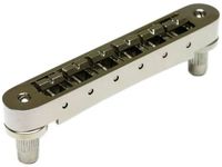 Graph Tech PM 8843 BN ResoMax NV1 Tune-O-Matic Bridge met ResoMax Zadel (kleine schroefpennen, 4mm) - Noir Nickel