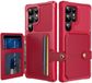 Selected by GSMpunt.nl Portemonnee Hoesje Geschikt voor Samsung Galaxy S25 Ultra - Back Cover met Pasjeshouder - Rood