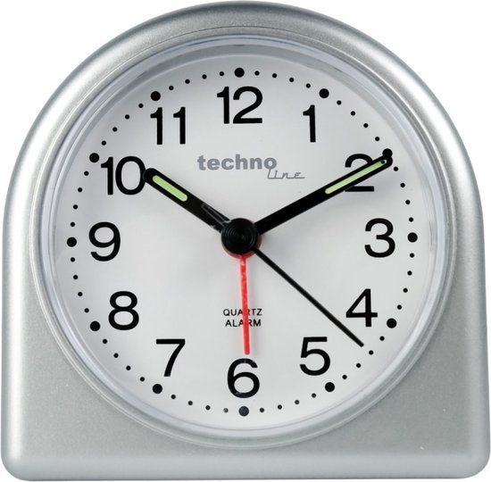 Technoline Geneva-SD Wekker - Zilver - Modern Design