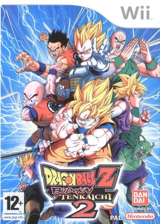 Merkloos Dragon Ball Z Budokai Tenkaichi 2-Frans (Wii) Gebruikt