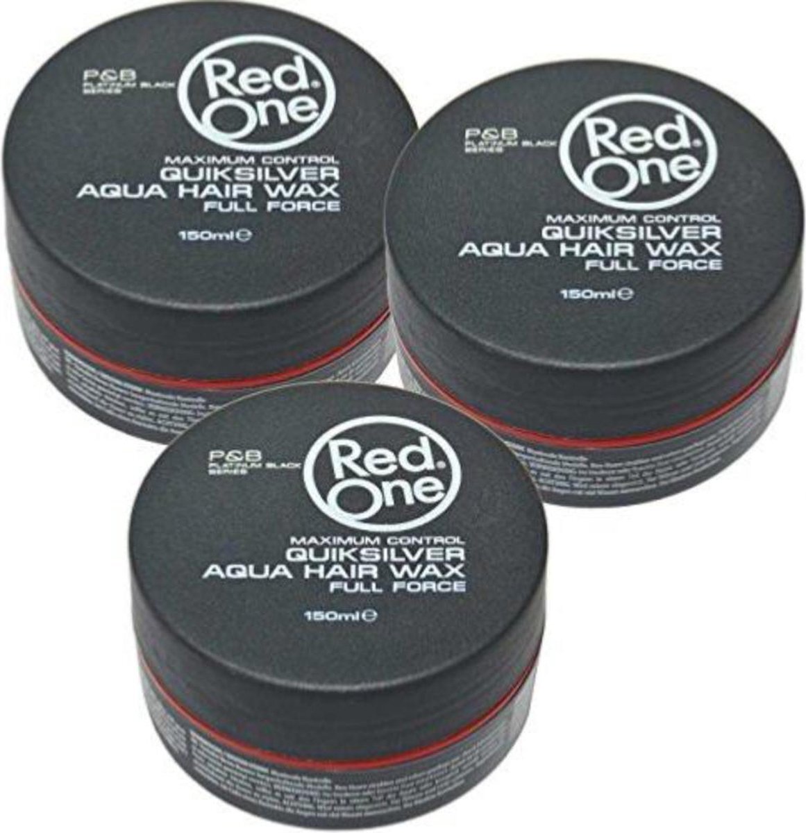 RedOne X3 MAXIMUM CONTROL QUIKSILVER AQUA HAIR WAX FULL FORCE 150ML