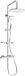 Mexen KT17 Set de douche en applique avec pomme de douche et mitigeur thermostatique, Chrome/Blanc