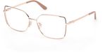 Guess GU50223 Shiny rose gold Vierkant Vrouwen Brilmonturen