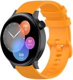 Strap-it Luxe siliconen bandje - geschikt voor Huawei Watch GT 2 42mm / GT 3 42mm / GT 3 Pro 43mm - oranje