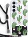 Case Company® - Samsung Galaxy A35 5G Hoesje met Koord - Cactus Lover - TPU Back Cover