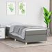 Maison Exclusive - Lit boxspring avec matelas, gris foncé, 100x200 cm, rembourré