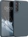 kwmobile telefoonhoesje geschikt voor Samsung Galaxy S22 Plus - Hoesje met siliconen coating - Smartphone case in leisteen
