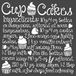 Stamperia Cupcakesjabloon, 18 x 18 cm, meerkleurig, 18 x 18 cm, 3 stuks