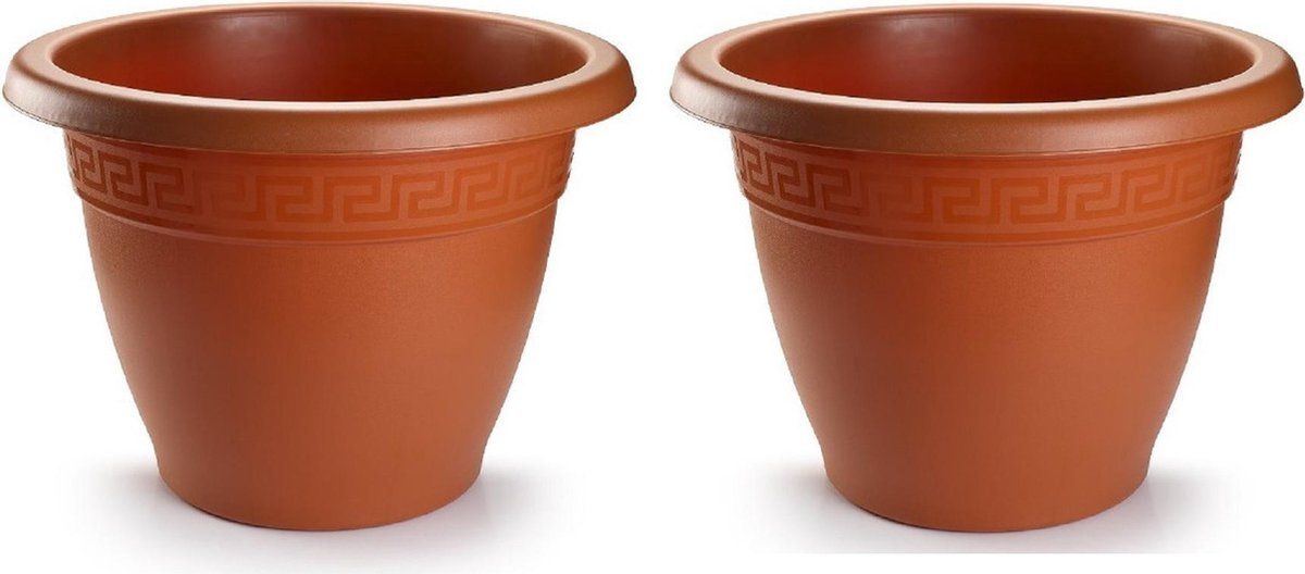 Forte Plastics Bloempot Terra Cotta Rond Diameter 50 cm - 2 Stuks