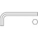 TOOLCRAFT Tournevis coudé Allen 10 mm