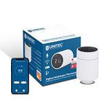 UNITEC Slimme radiatorthermostaatuitbreiding met LCD-scherm, compatibel met Amazon Alexa en Hey Google,30946