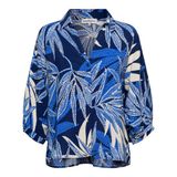 &Co Woman viscose blouse met print - blauw