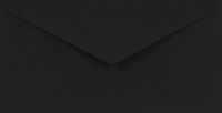 Netuno Gladde zwarte enveloppen DL - 110 x 220 mm - 25 stuks - 115 gram