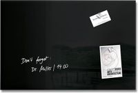 Sigel Glasmagneetbord Artverum 60x40cm Zwart