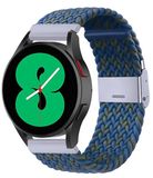 By Qubix - Braided nylon bandje voor Huawei Watch GT 6 / GT 7 - 41mm - Blauw / groen gemêleerd
