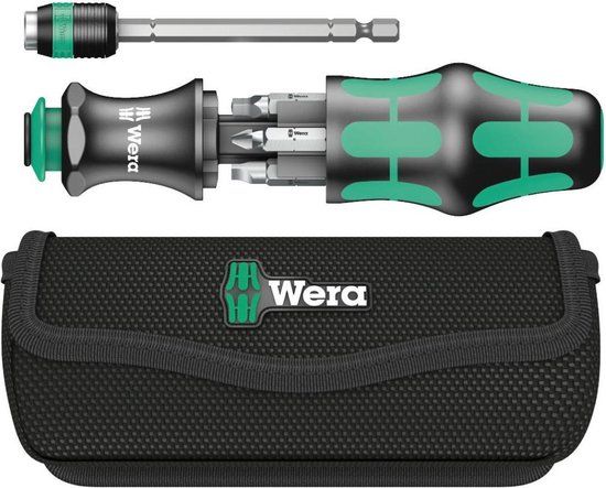 Wera Kraftform Kompakt 26 - 8-delig - Handbithouder met bits en etui