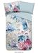 Muller Textiles Descanso dekbedovertrek bloemen - 1 persoons 140x200/220 cm - Grijs - 100% Katoen satijn