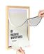 TUKA TKD8401-A3-1X Vouwframe van natuurlijk hout voor posters met acryl, verwisselbare lijst voor documenten, foto's, zelfklevend, magnetische wandlijst, snelwissel, TKD8401-A3-1X