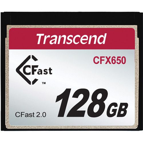 Transcend CFX650 128GB CFast 2.0 MLC - 510MB/s Read, 370MB/s Write