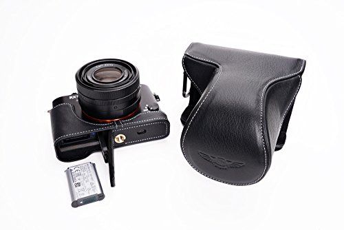 Zakao RX1RII Camera Case - Echt Lederen Volledige Camera Case Tas Pouch voor Sony RX1RII RX1R2 RX1R II (Zwart)