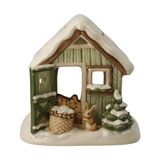 Goebel Figuur besneeuwd tuinhuisje - winterbos Kerstmis