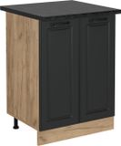 Vicco R-Line Keukenonderkast – 60 cm, WB Antraciet Antraciet landhuis