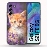 Beschermhoes Samsung Galaxy S21 FE / S21FE Beschermhoes, violet