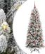 vidaXL Kunstkerstboom Wit 150 cm PVC en plastic en staal en PE