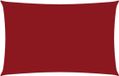 vidaXL Parasol rectangulaire 2,5x5 m tissu oxford rouge