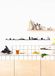The Line Lille Wanddecoratie Skyline 125 cm Zwart