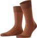 FALKE Shadow gedessineerd katoen sokken heren bruin - maat 39-40