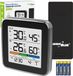 GreenBlue station météo sans fil, température + humidité intérieur/extérieur, horloge + réveil + date, °C / °F, jusqu'à 60 m, noir, GB169 B