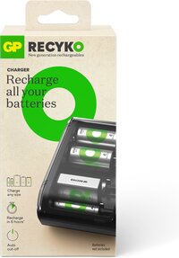 GP ReCyko Batterijlader - Universeel - AA, AAA, C, D, 9V