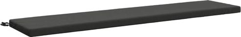 vidaXL Coussin de banc SOEST 100% Polyester Anthracite 170 x 40 x 5 cm