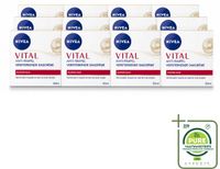 NIVEA 12 x VITAL Crème de jour - Crème visage anti-rides - Fortifiante - 50 ml