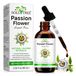 ALIVER Passionsblume Tropfen für Ruhe Entspannung besseren Schlaf Natürlich Vegan 60ml