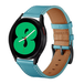 By Qubix Qubix - Geschikt voor Garmin bandje - Geschikt voor Garmin Vivoactive 4 / 4L - lederen bandje - Blauw - Smartwatch bandje 22mm