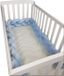 Viking Choice AP Onderdelen B.V. Bedbumper Bedomrander 280 cm Lang - Gevlochten Blauw - Minky Polyester - Scandinavisch Design