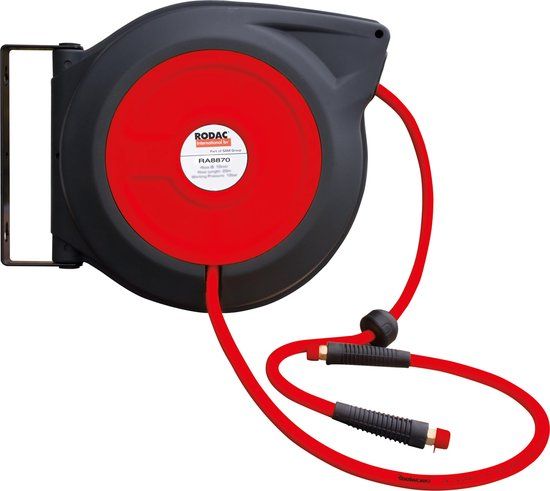 RODAC RA8870 Kunststof Luchtslanghaspel HP 10x15mm voor water en lucht - 15 meter