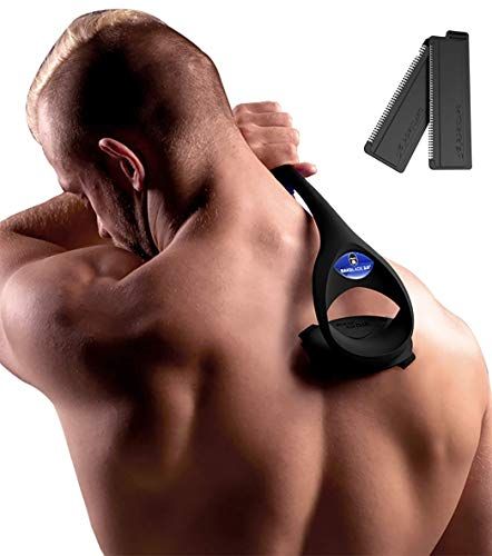 baKblade Back Shaver Elite - Rug Scheerapparaat voor Mannen - Zwart - 3 Scheerbladen - Incl. 2 Mesjes