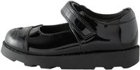Next Meisjes Mary Jane Schoenen voor school met kattenprint - Zwart