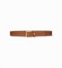 Lauren Ralph Lauren Ceinture en cuir avec boucle logo marron (M), Casuel