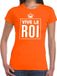 Bellatio Decorations Oranje Vive le Roi Franstalige tekst shirt dames