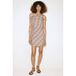 Mango robe d'été courte à carreaux - beige