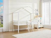 Vente-unique Hutbed bois blanc 90 x 190 cm