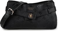 GUESS Ella Logo Girlfriend Crossbody Black Logo zwart
