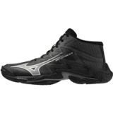 Mizuno Wave Lightning Elite Mid Indoor Schoenen Unisex Volleybal Zwart/Grijs 44.5
