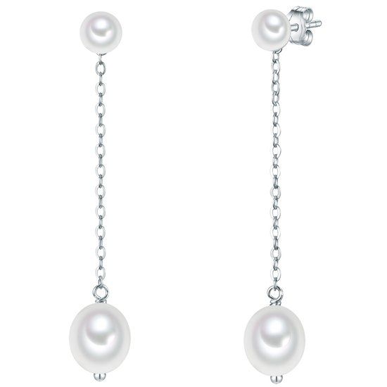 Valero Pearls Oorhangers Zilver 925 Zilver Zoetwaterparels Dames 51 cm