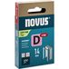 NOVUS TOOLS Platte draadklemmen 14 mm, 600 nietjes van het type 53F/14D, D-punt voor verhoogde trekweerstand, schuifdoos, nietmiddel voor folie en karton
