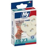 My Doct Ronde hoorbeschermer van latex, Ø 3 cm, wit, 4 stuks